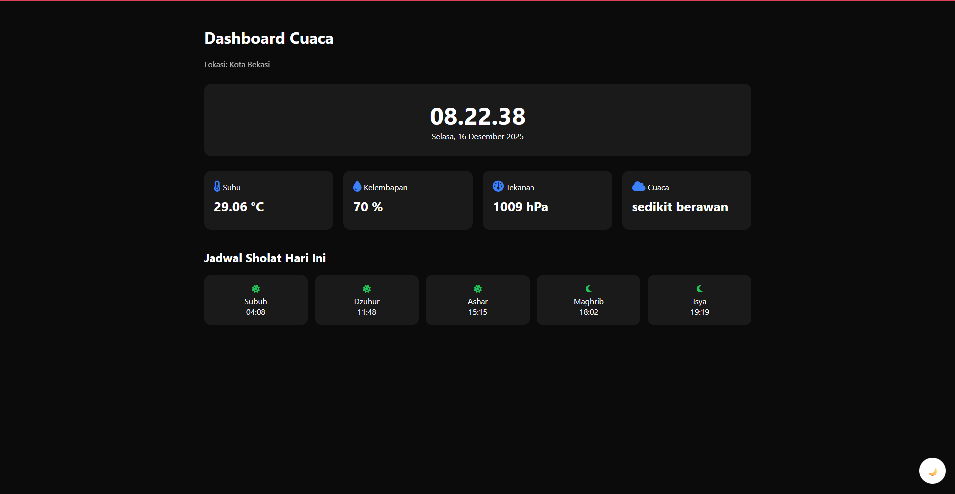 Screenshot of Project 1
