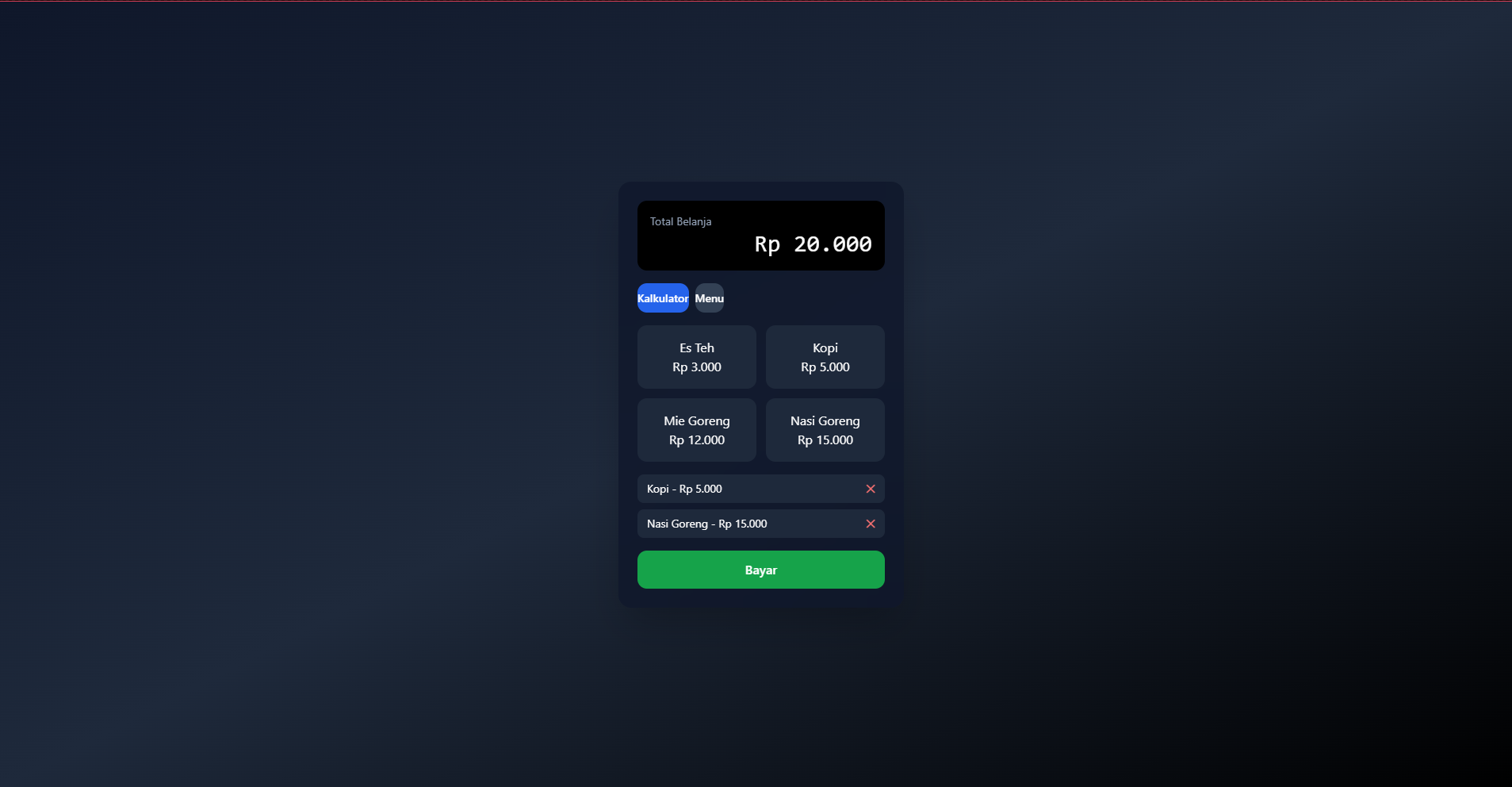 Screenshot of Project 3